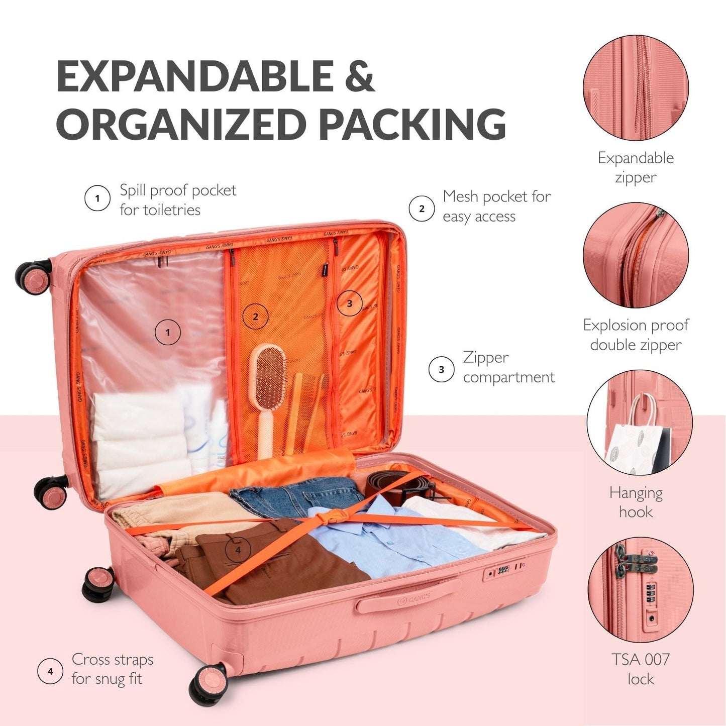 The StackLine Luggage - Set of 3