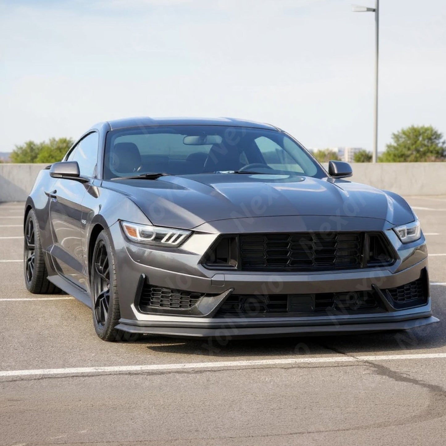 Dark Horse Style Front Bumper Cover Fascia Upper Lower Grilles Lip Body Kits For Ford Mustang (2015-2017) NexaNovo