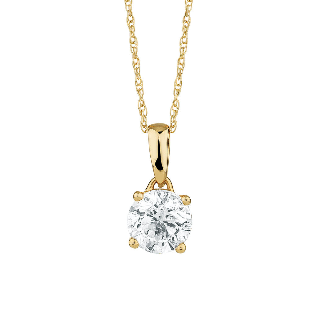 2CT SOLITAIRE ROUND PENDANT