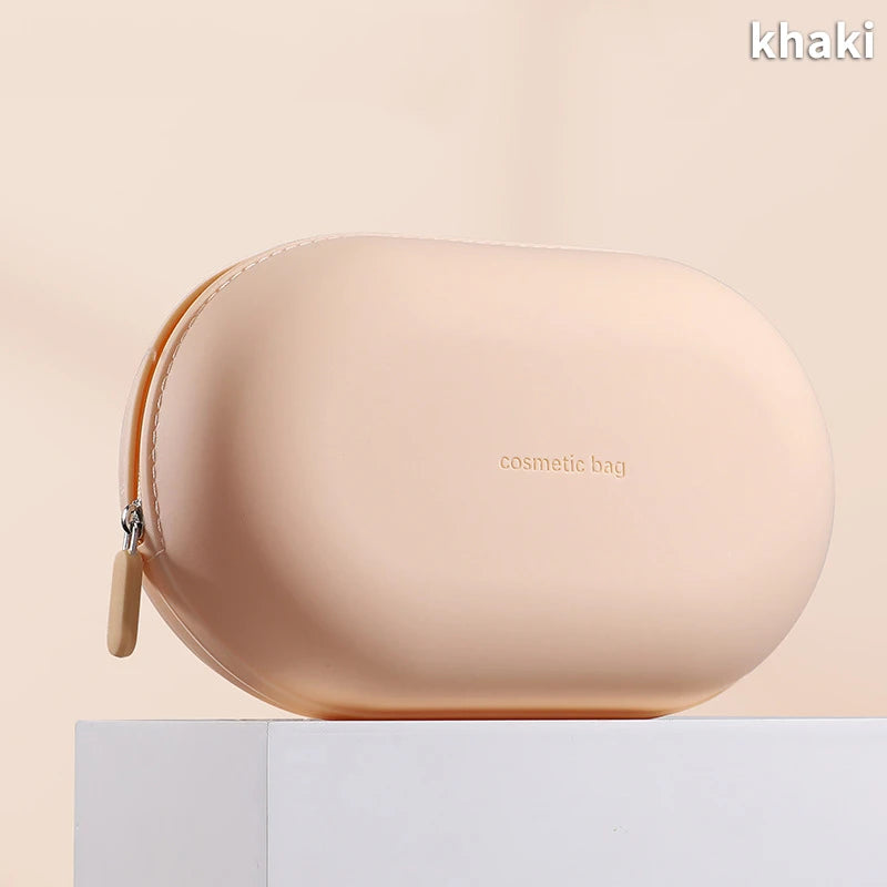 Gucci Vintage Beige Monogram Cosmetic Bag Ophidia Clutch with Stripes