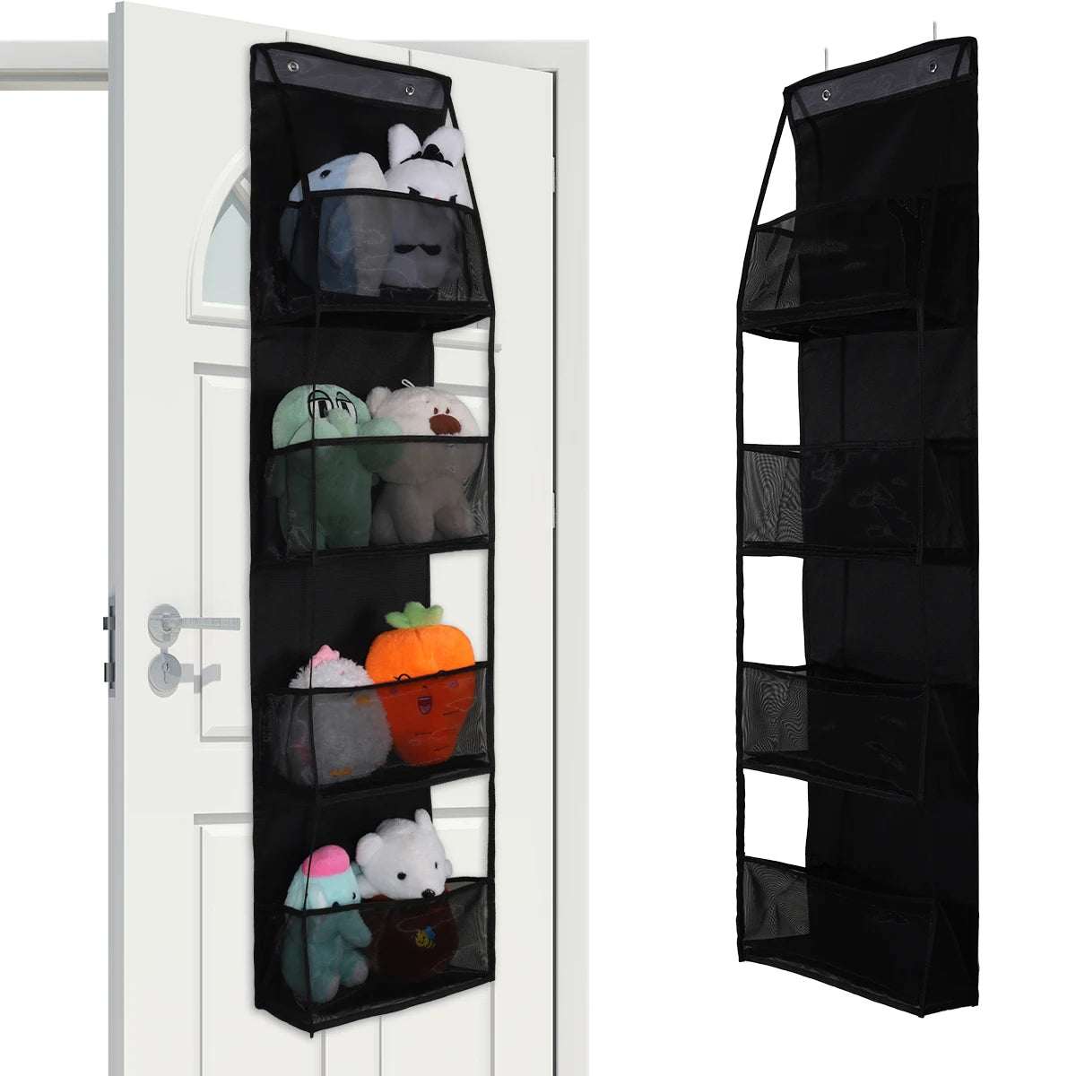 EMESA HOME Over-the-Door Hanging Organizer – 4/6 Layer Storage for Cosmetics, Nursery, Bathroom, Closet, Bedroom & Dorm