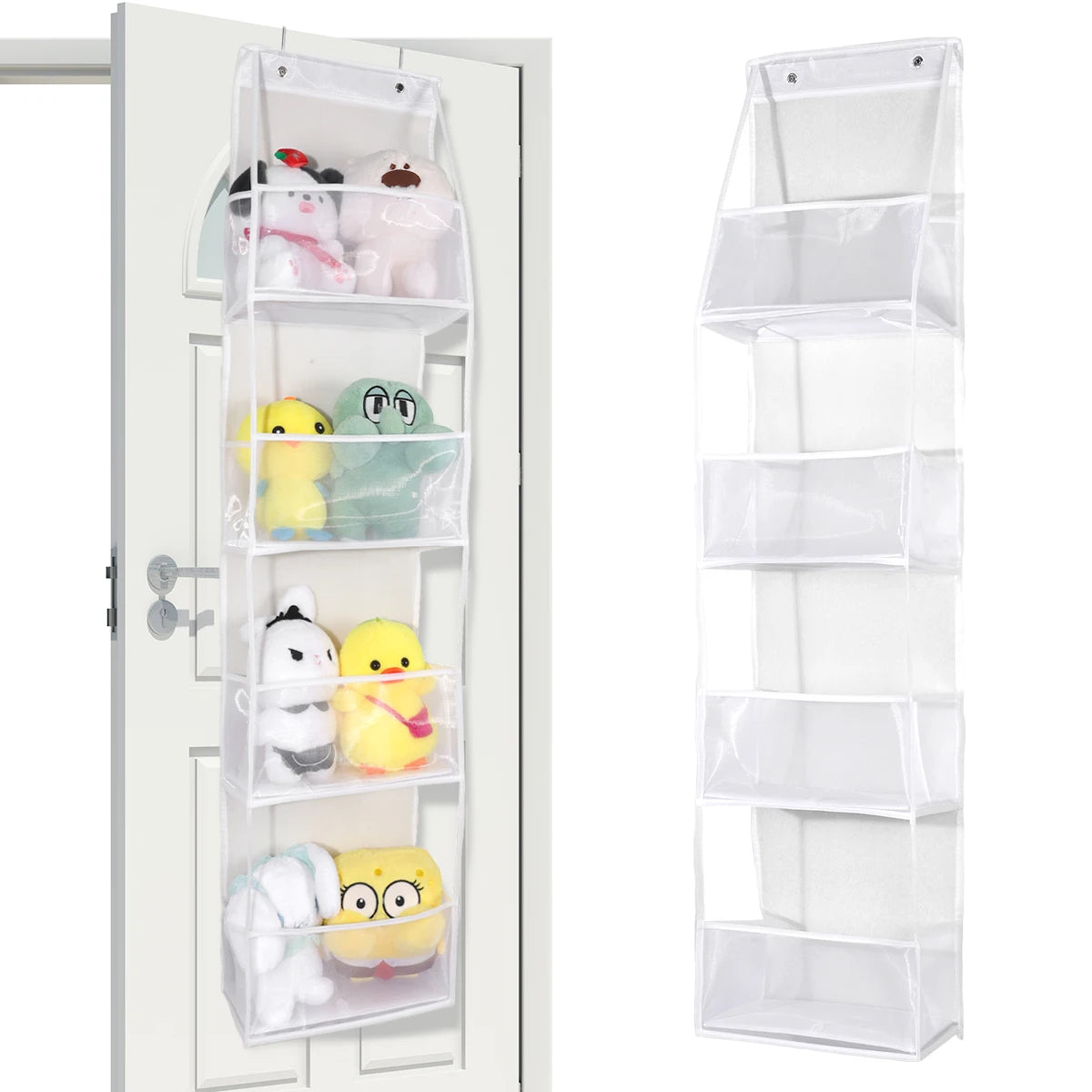 EMESA HOME Over-the-Door Hanging Organizer – 4/6 Layer Storage for Cosmetics, Nursery, Bathroom, Closet, Bedroom & Dorm