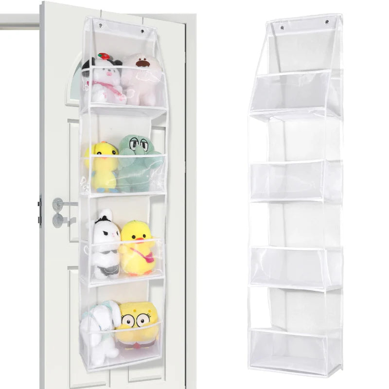 EMESA HOME Over-the-Door Hanging Organizer – 4/6 Layer Storage for Cosmetics, Nursery, Bathroom, Closet, Bedroom & Dorm