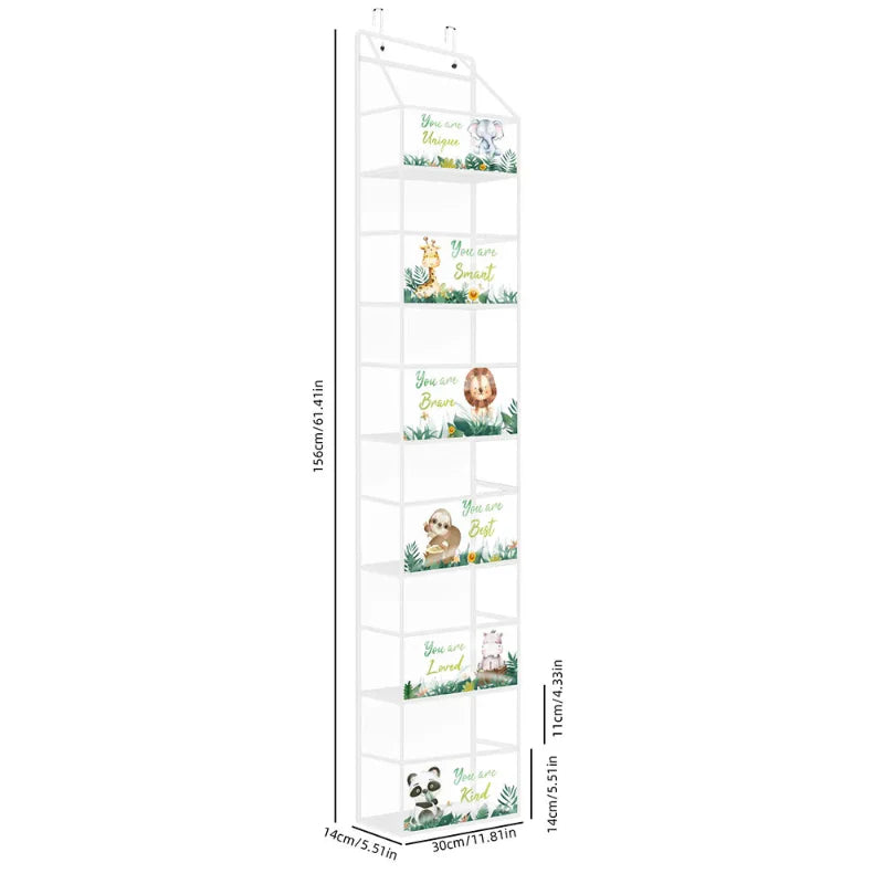 EMESA HOME Over-the-Door Hanging Organizer – 4/6 Layer Storage for Cosmetics, Nursery, Bathroom, Closet, Bedroom & Dorm