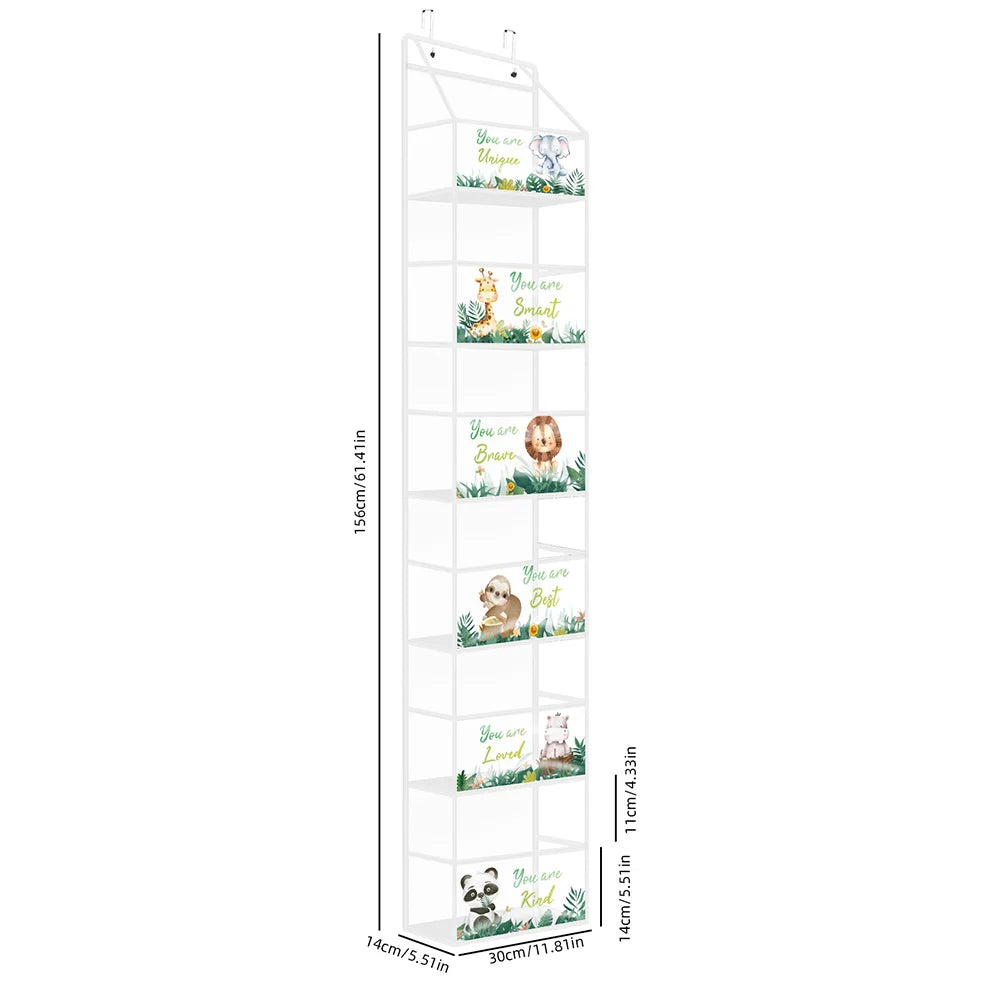 EMESA HOME Over-the-Door Hanging Organizer – 4/6 Layer Storage for Cosmetics, Nursery, Bathroom, Closet, Bedroom & Dorm