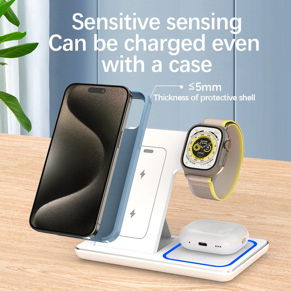 3-in-1 Foldable Wireless Charging Station