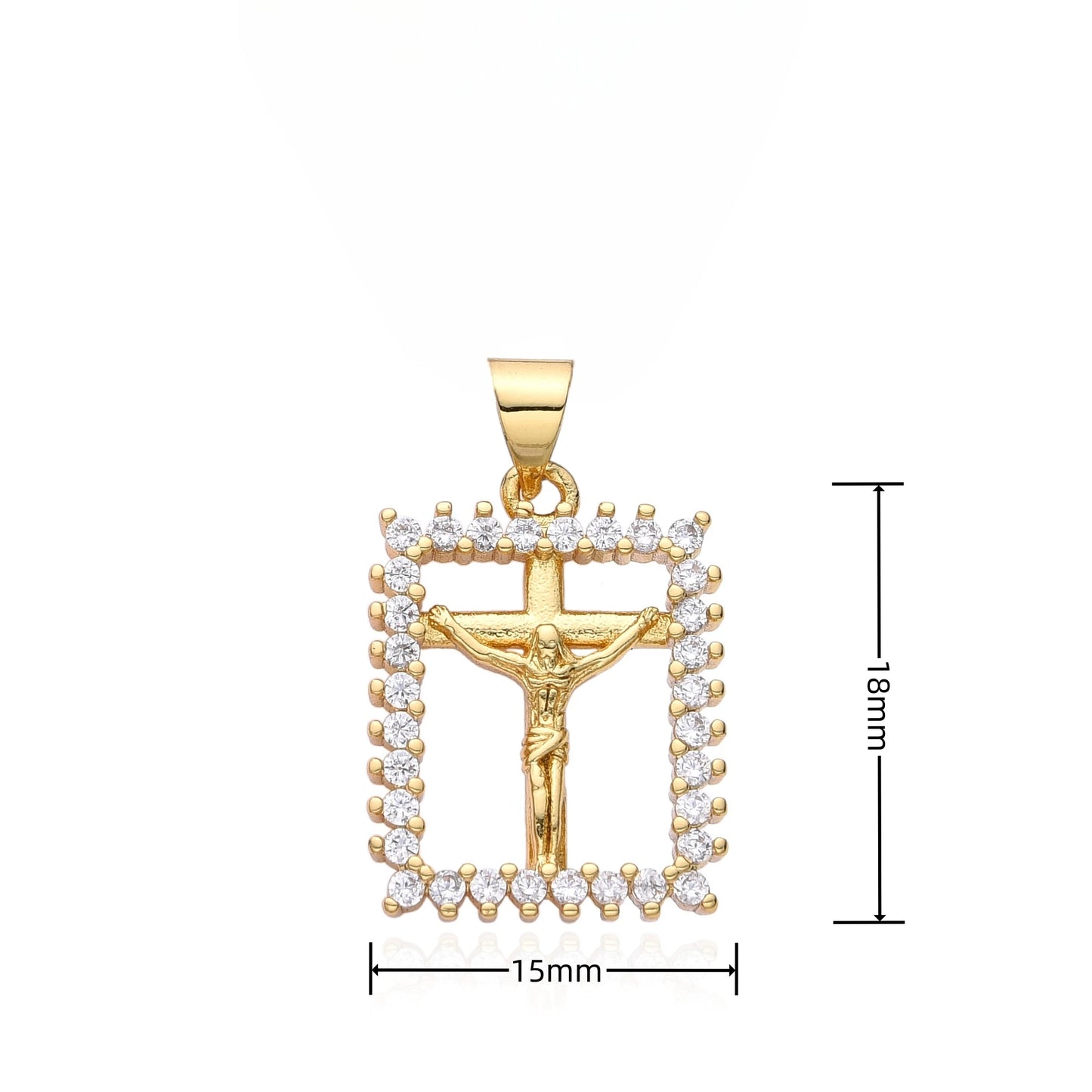 9ct Yellow Gold Emerald & Diamond Cluster Ring