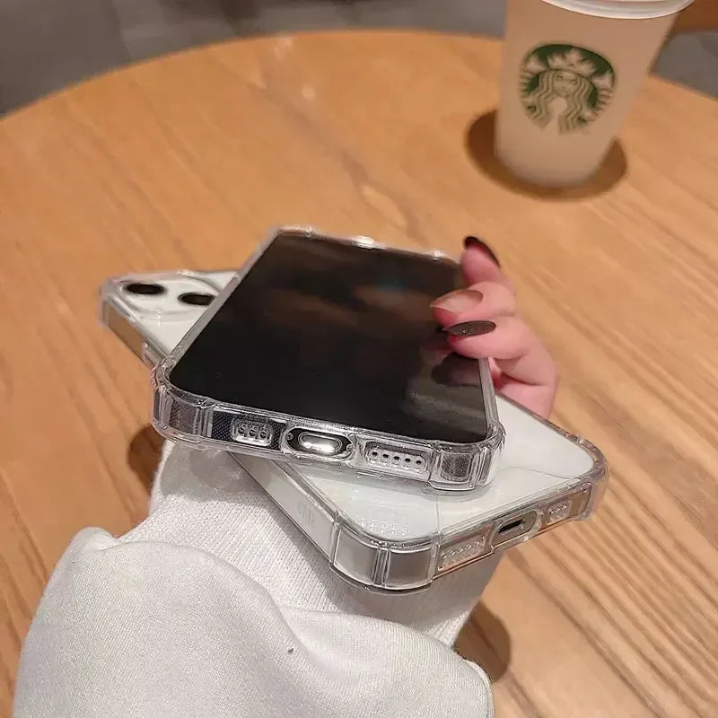 Coque Transparente en Silicone Renforcé pour iPhone 16