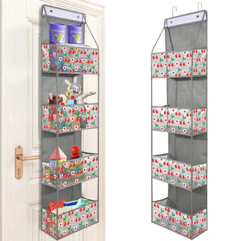 EMESA HOME Over-the-Door Hanging Organizer – 4/6 Layer Storage for Cosmetics, Nursery, Bathroom, Closet, Bedroom & Dorm