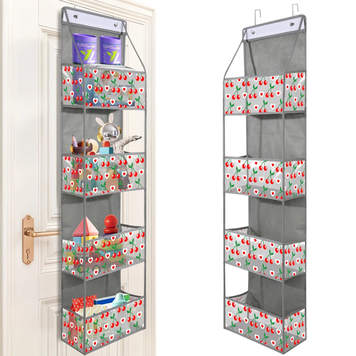 EMESA HOME Over-the-Door Hanging Organizer – 4/6 Layer Storage for Cosmetics, Nursery, Bathroom, Closet, Bedroom & Dorm