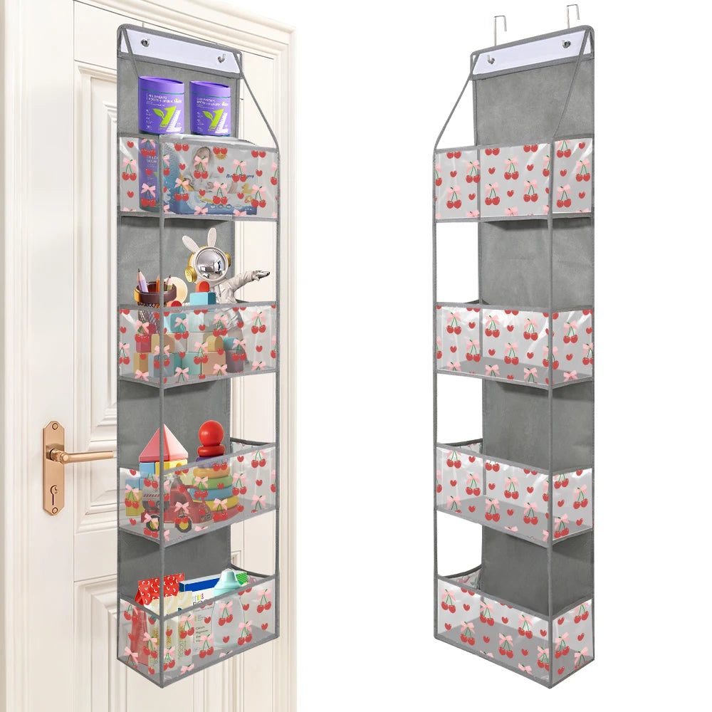 EMESA HOME Over-the-Door Hanging Organizer – 4/6 Layer Storage for Cosmetics, Nursery, Bathroom, Closet, Bedroom & Dorm