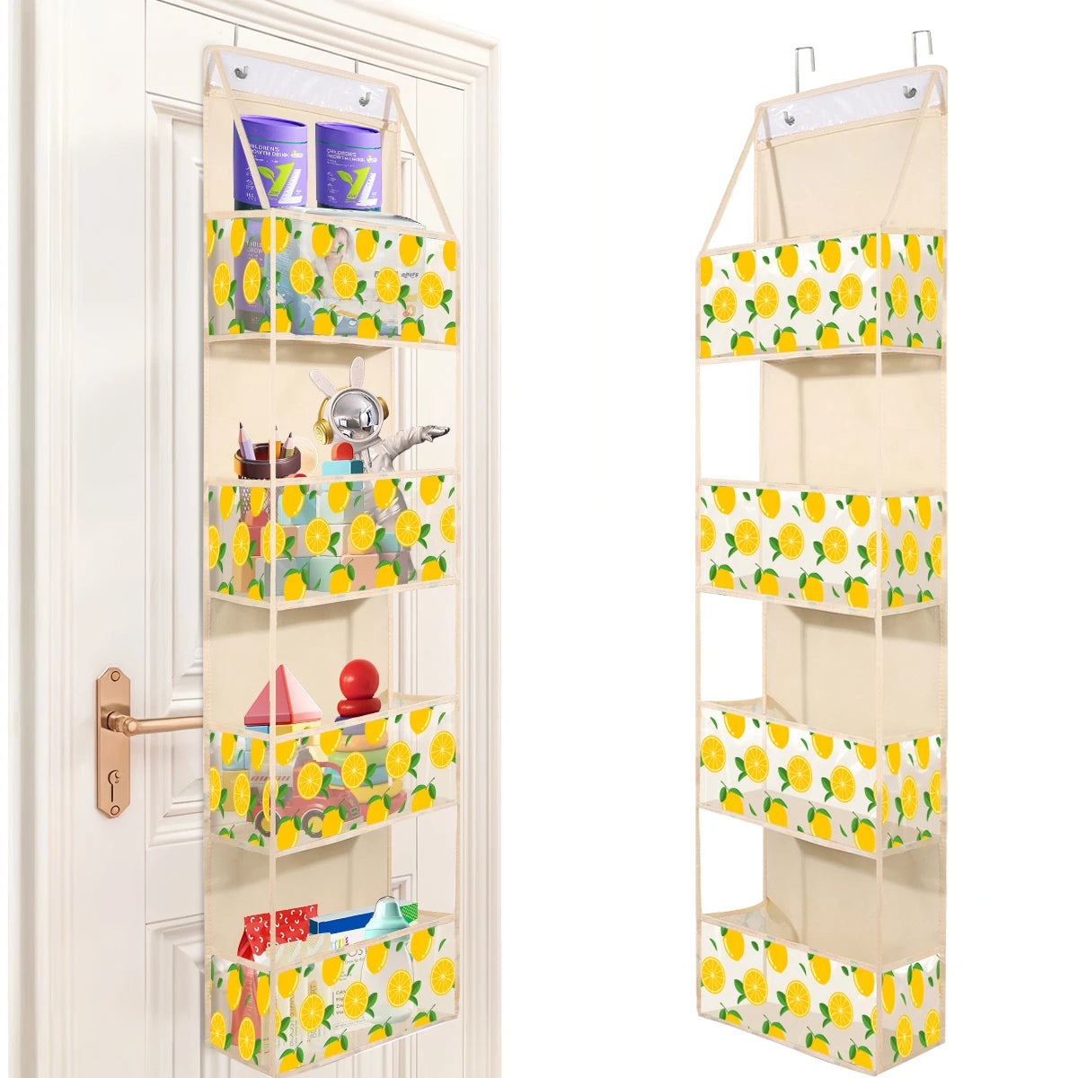 EMESA HOME Over-the-Door Hanging Organizer – 4/6 Layer Storage for Cosmetics, Nursery, Bathroom, Closet, Bedroom & Dorm