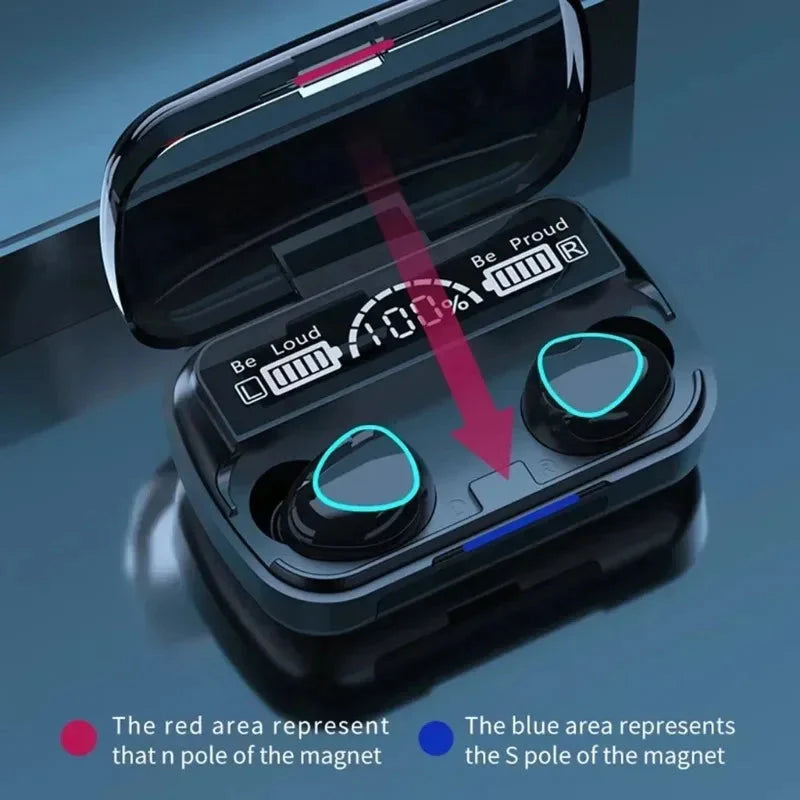 Headphones Bluetooth Wireless Earpods Original M10 Sports Stereo Noise Canceling Headphone Microphone Speaker