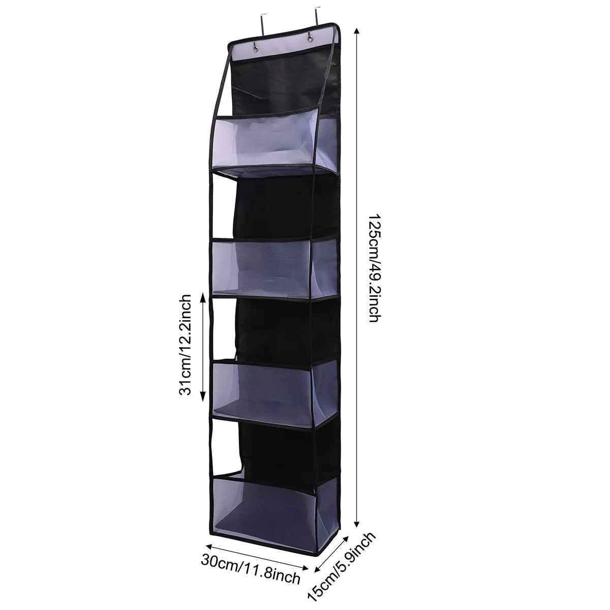 EMESA HOME Over-the-Door Hanging Organizer – 4/6 Layer Storage for Cosmetics, Nursery, Bathroom, Closet, Bedroom & Dorm