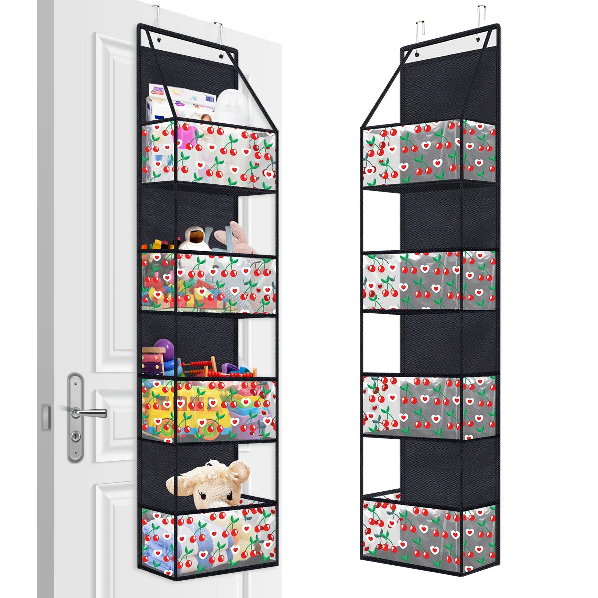 EMESA HOME Over-the-Door Hanging Organizer – 4/6 Layer Storage for Cosmetics, Nursery, Bathroom, Closet, Bedroom & Dorm