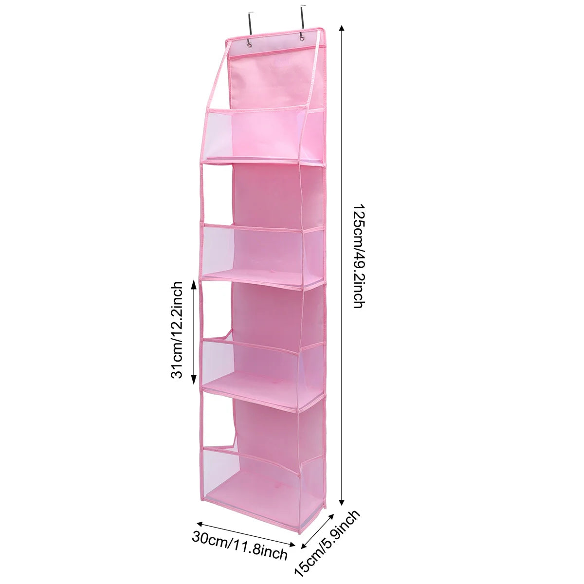 EMESA HOME Over-the-Door Hanging Organizer – 4/6 Layer Storage for Cosmetics, Nursery, Bathroom, Closet, Bedroom & Dorm