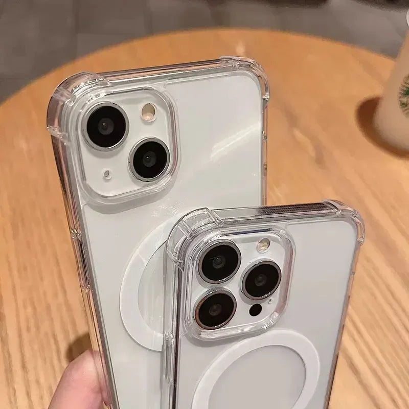 Coque Transparente en Silicone Renforcé pour iPhone 16