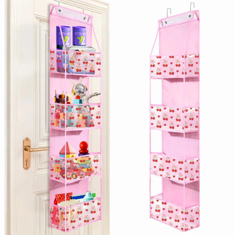 EMESA HOME Over-the-Door Hanging Organizer – 4/6 Layer Storage for Cosmetics, Nursery, Bathroom, Closet, Bedroom & Dorm