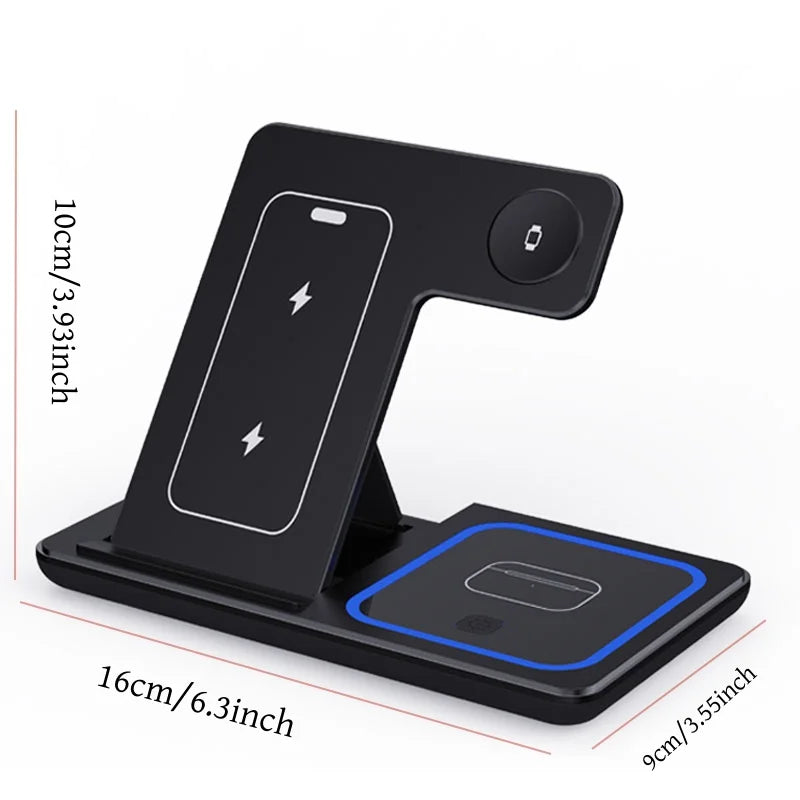 3-in-1 Foldable Wireless Charging Station