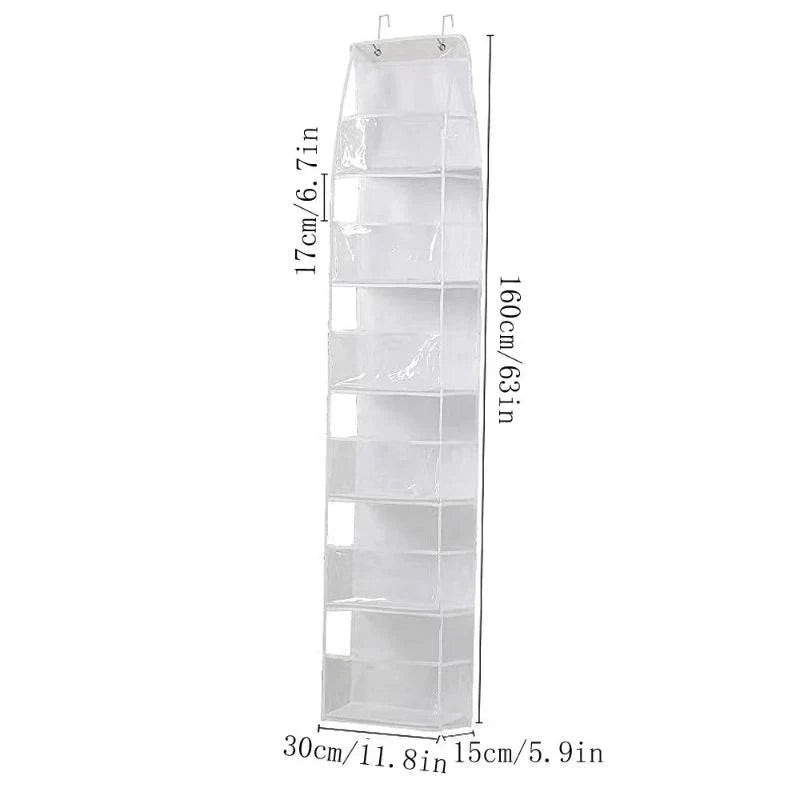 EMESA HOME Over-the-Door Hanging Organizer – 4/6 Layer Storage for Cosmetics, Nursery, Bathroom, Closet, Bedroom & Dorm