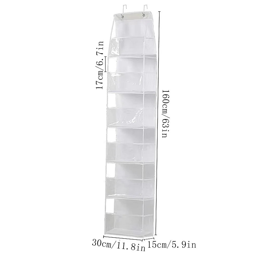 EMESA HOME Over-the-Door Hanging Organizer – 4/6 Layer Storage for Cosmetics, Nursery, Bathroom, Closet, Bedroom & Dorm