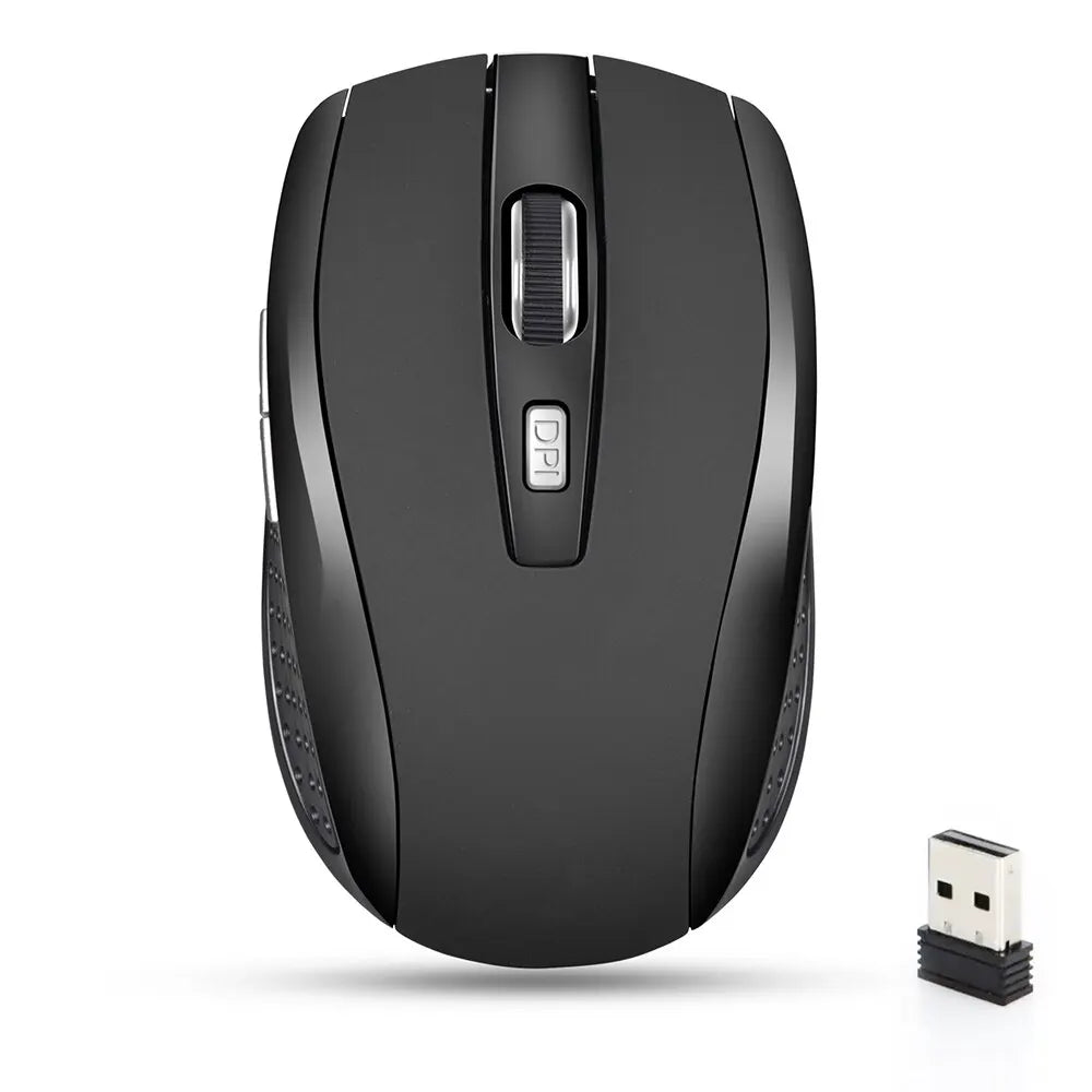 Wireless Silent Mouse - 2.4G Portable Mobile Optical Office PC Laptop MacBook Mouse