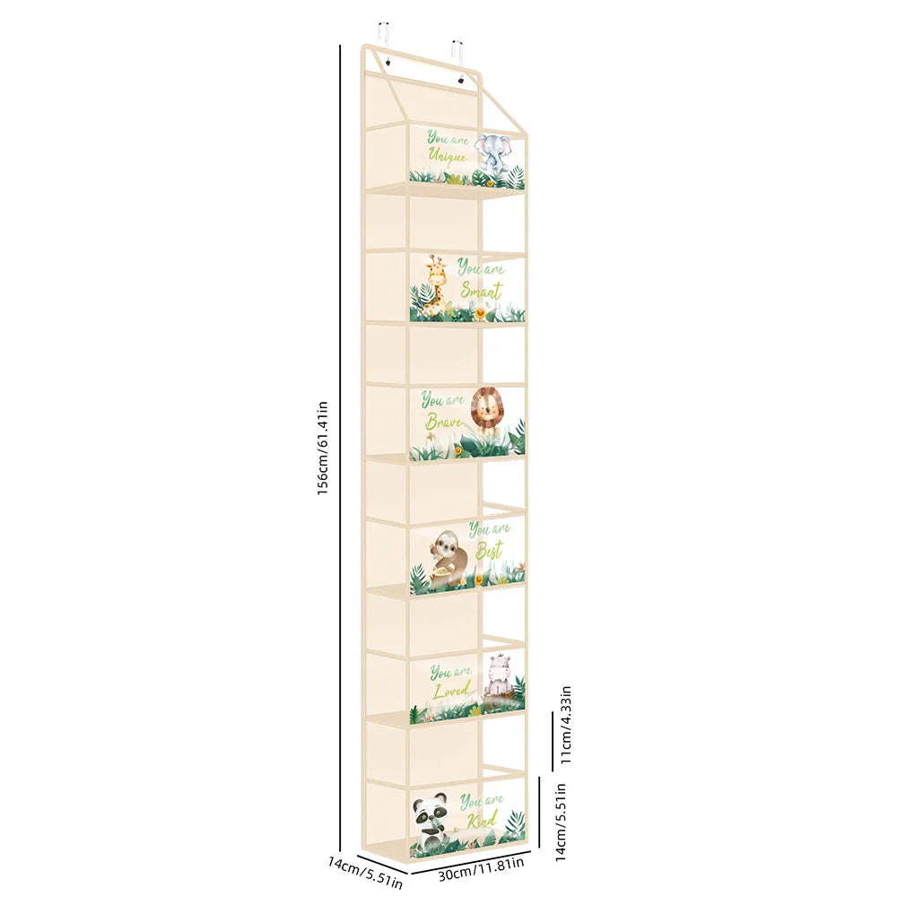EMESA HOME Over-the-Door Hanging Organizer – 4/6 Layer Storage for Cosmetics, Nursery, Bathroom, Closet, Bedroom & Dorm