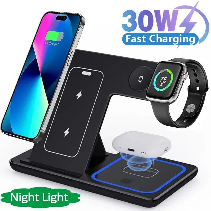 3-in-1 Foldable Wireless Charging Station
