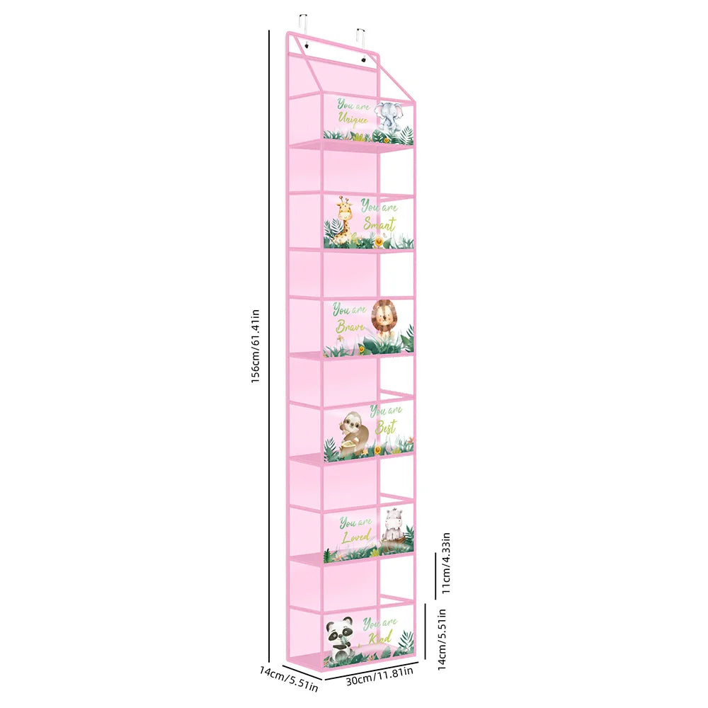 EMESA HOME Over-the-Door Hanging Organizer – 4/6 Layer Storage for Cosmetics, Nursery, Bathroom, Closet, Bedroom & Dorm