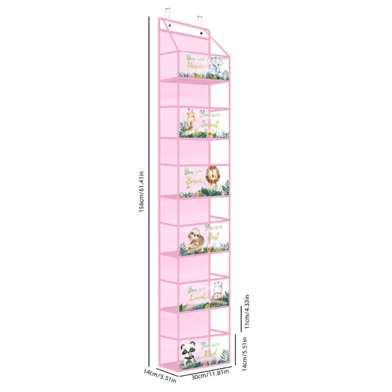 EMESA HOME Over-the-Door Hanging Organizer – 4/6 Layer Storage for Cosmetics, Nursery, Bathroom, Closet, Bedroom & Dorm