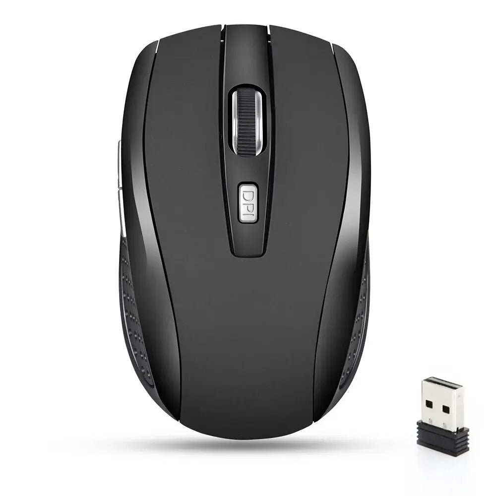 Wireless Silent Mouse - 2.4G Portable Mobile Optical Office PC Laptop MacBook Mouse