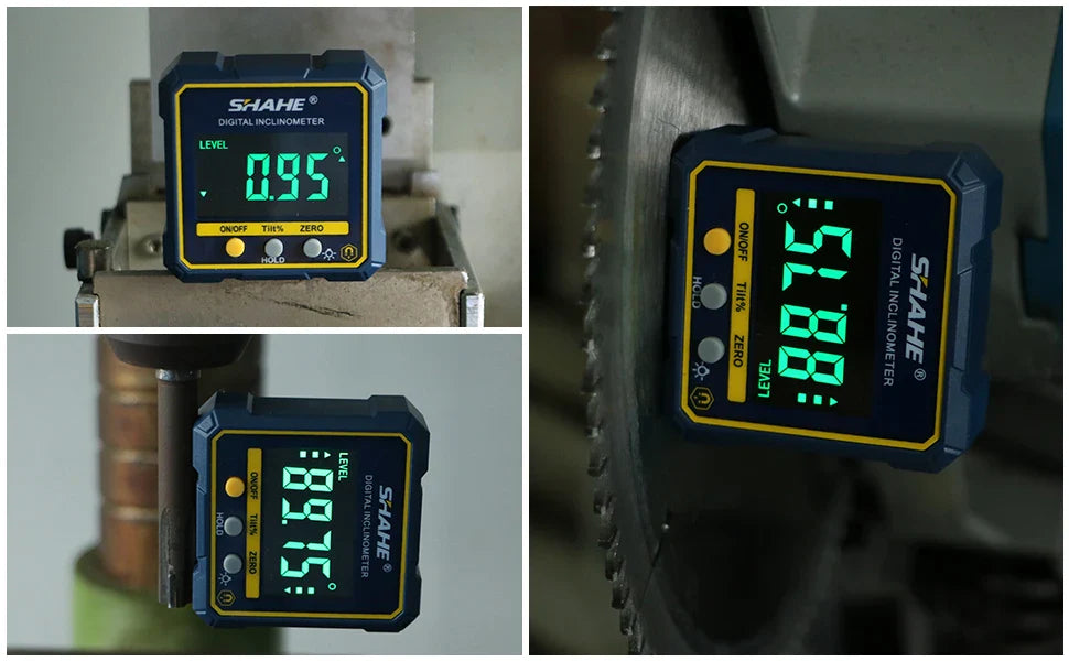 Digital Angle Finder with Laser ā Magnetic Gauge, Inclinometer, Protractor, Backlit LCD for Woodworking & Tools