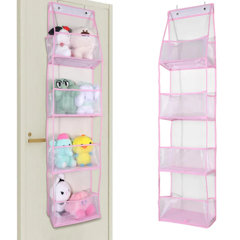EMESA HOME Over-the-Door Hanging Organizer – 4/6 Layer Storage for Cosmetics, Nursery, Bathroom, Closet, Bedroom & Dorm