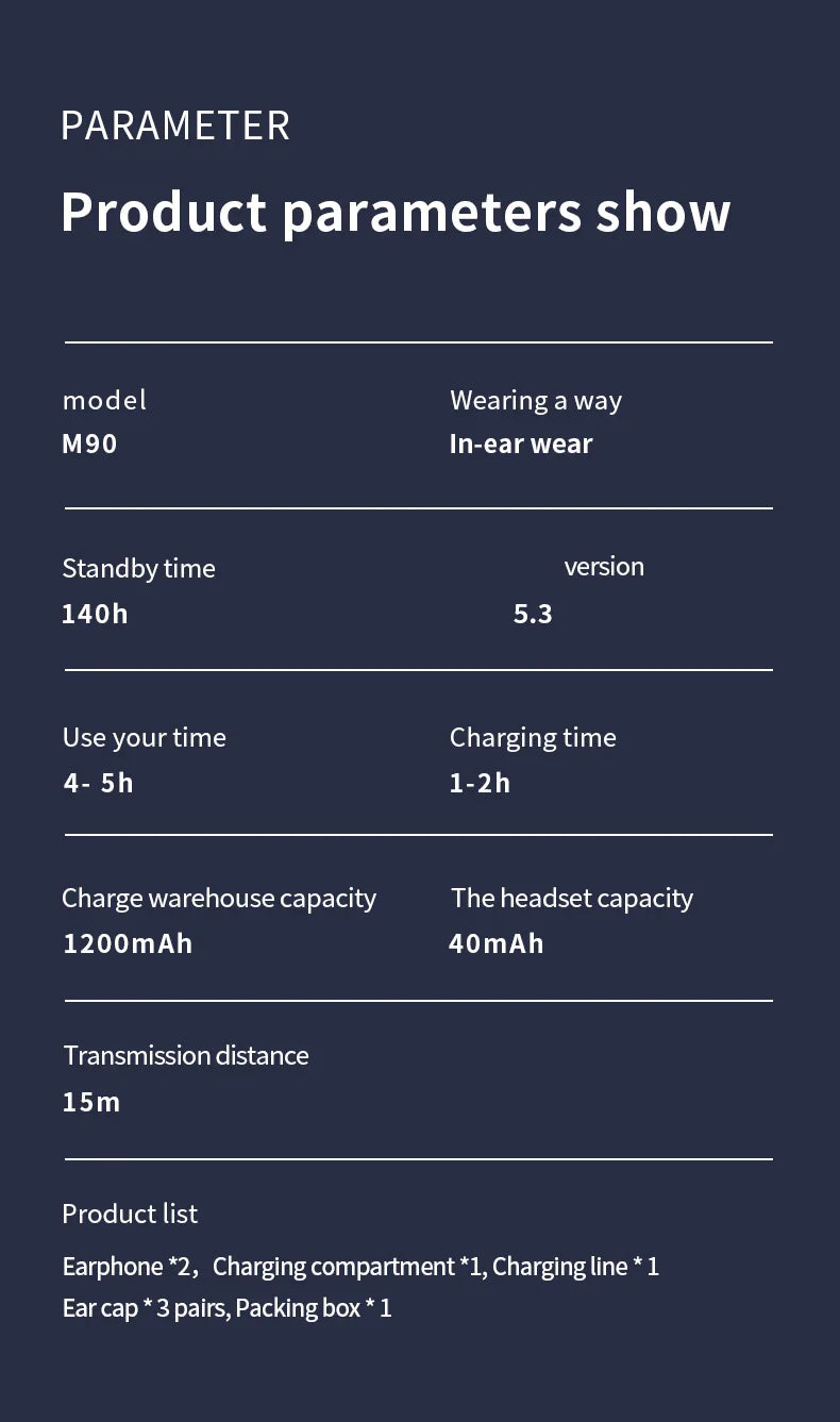 Bluetooth 5.3 HiFi Earbuds
