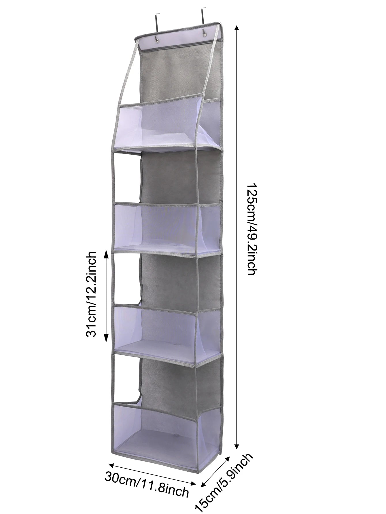 EMESA HOME Over-the-Door Hanging Organizer – 4/6 Layer Storage for Cosmetics, Nursery, Bathroom, Closet, Bedroom & Dorm