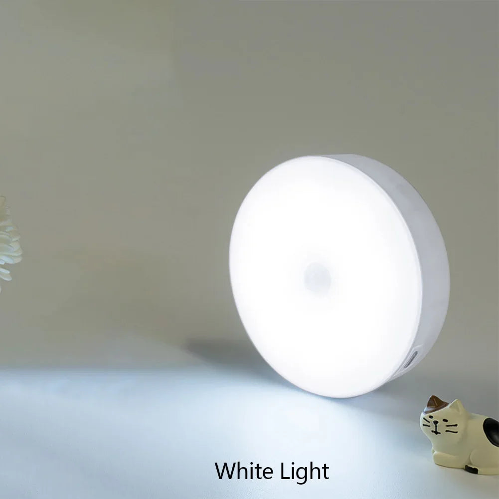 USB Rechargeable Motion Sensor LED Night Light - Wireless Lamp