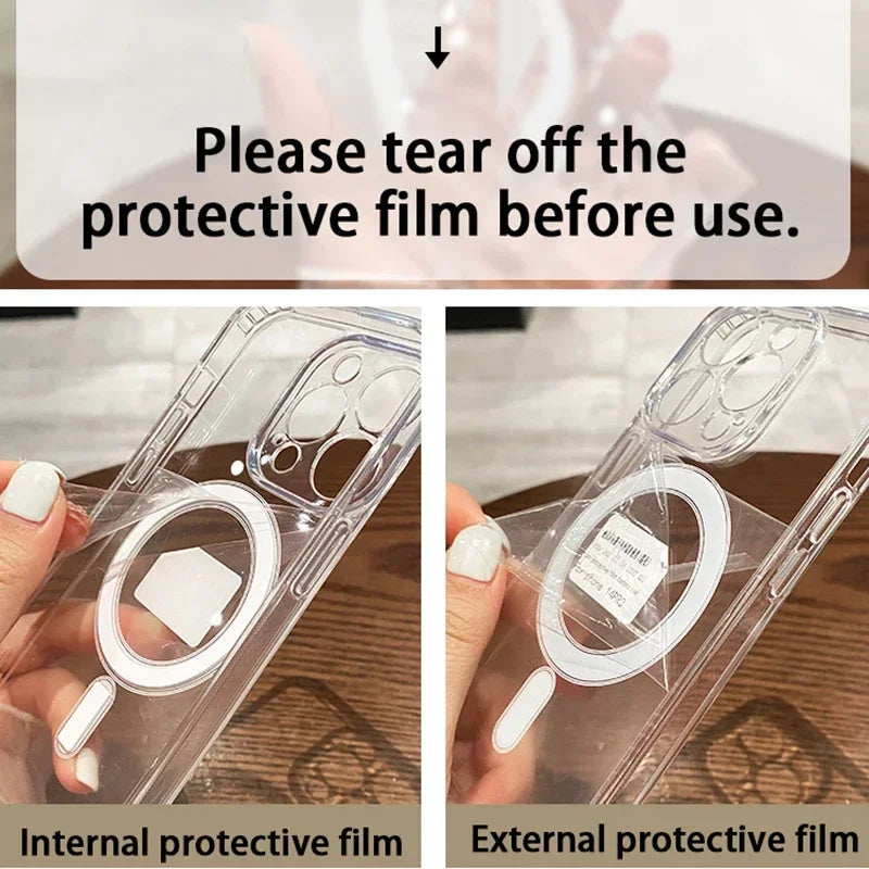 Coque Transparente en Silicone Renforcé pour iPhone 16