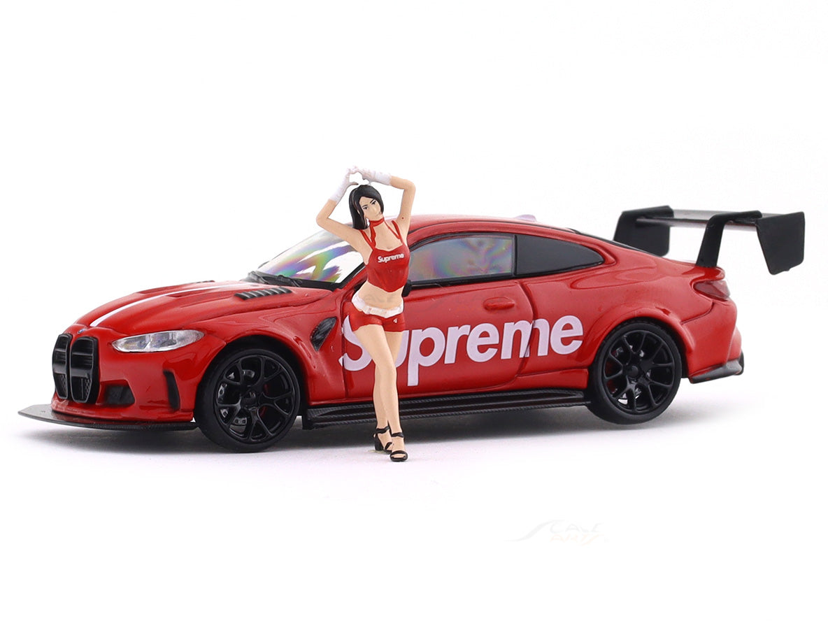 BMW M4 G82 with Figure 1:64 CoolCar Diecast Scale Model Car Collectible