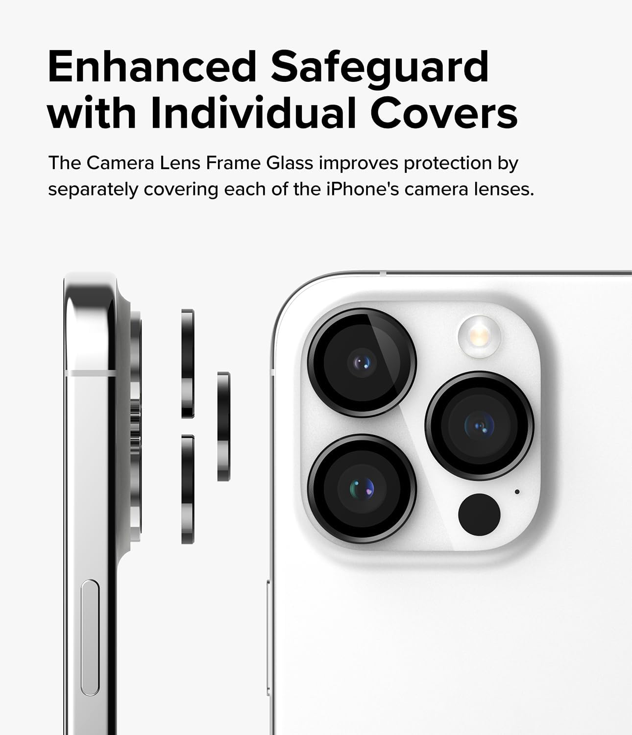 iPhone 15 Pro Max Camera Lens Protector Black