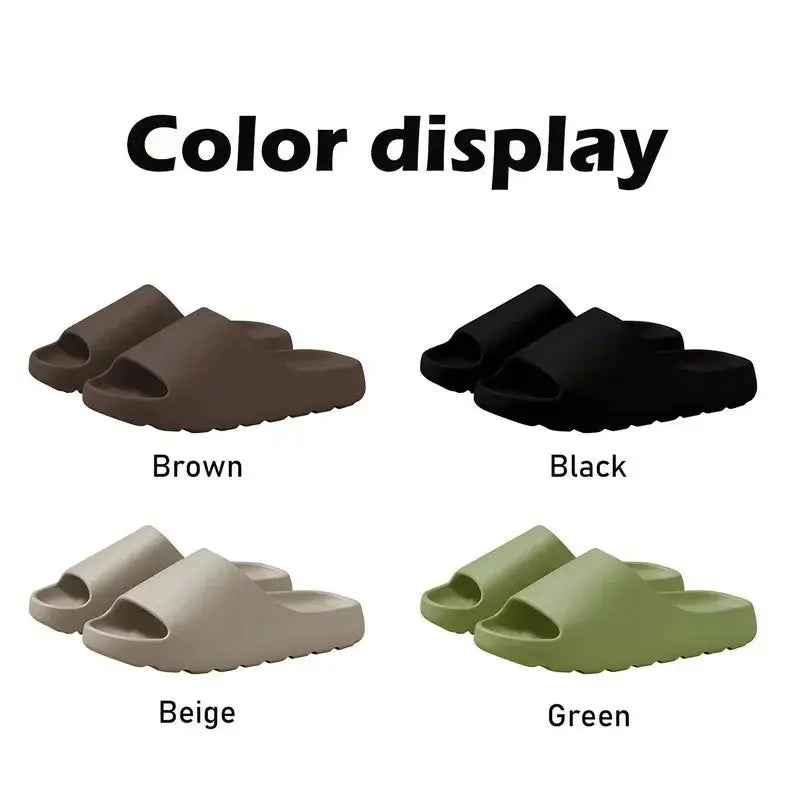 Soft Unisex Slippers, Comfortable Non-slip Indoor/Outdoor Slide Sandals with Textured Design, Stylish Footwear