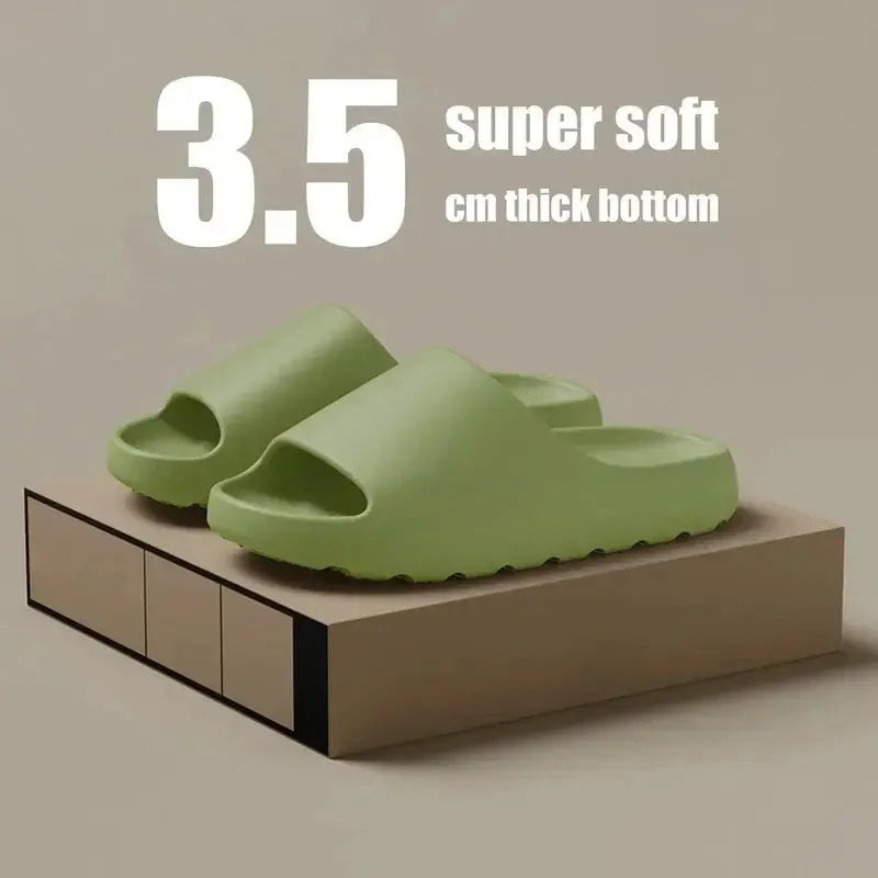 Soft Unisex Slippers, Comfortable Non-slip Indoor/Outdoor Slide Sandals with Textured Design, Stylish Footwear