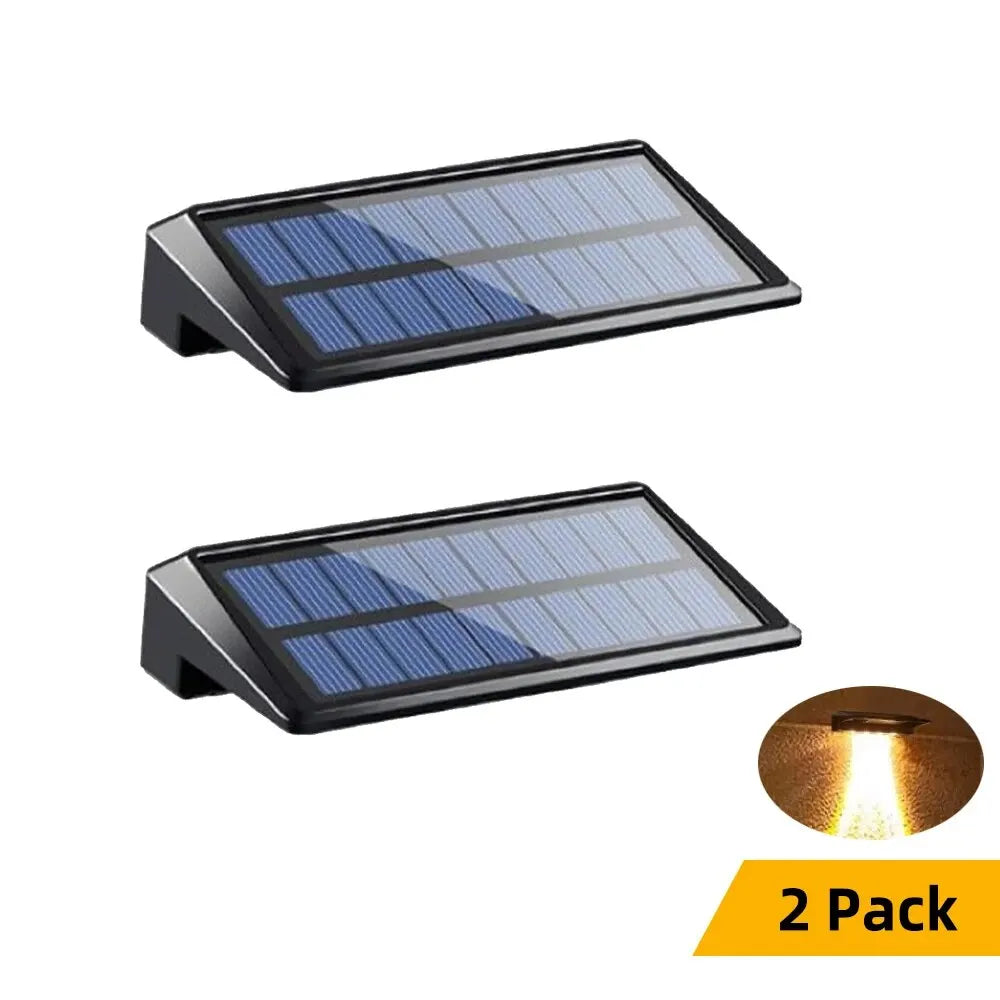 Outdoor Solar Wall Lights Waterproof Solar Fence Lights for Fence Post Yard Pathway