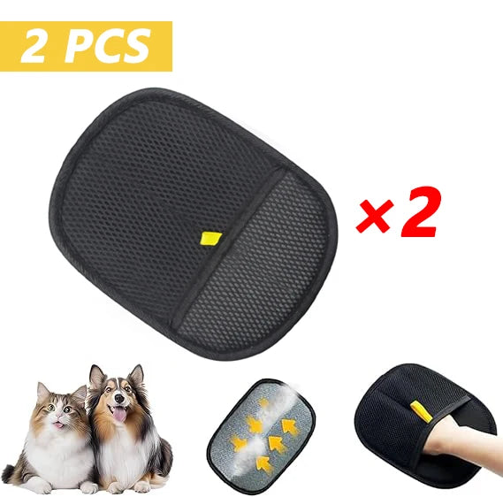Reusable Pet Hair Removal Gloves – Grooming & Static Fur Remover