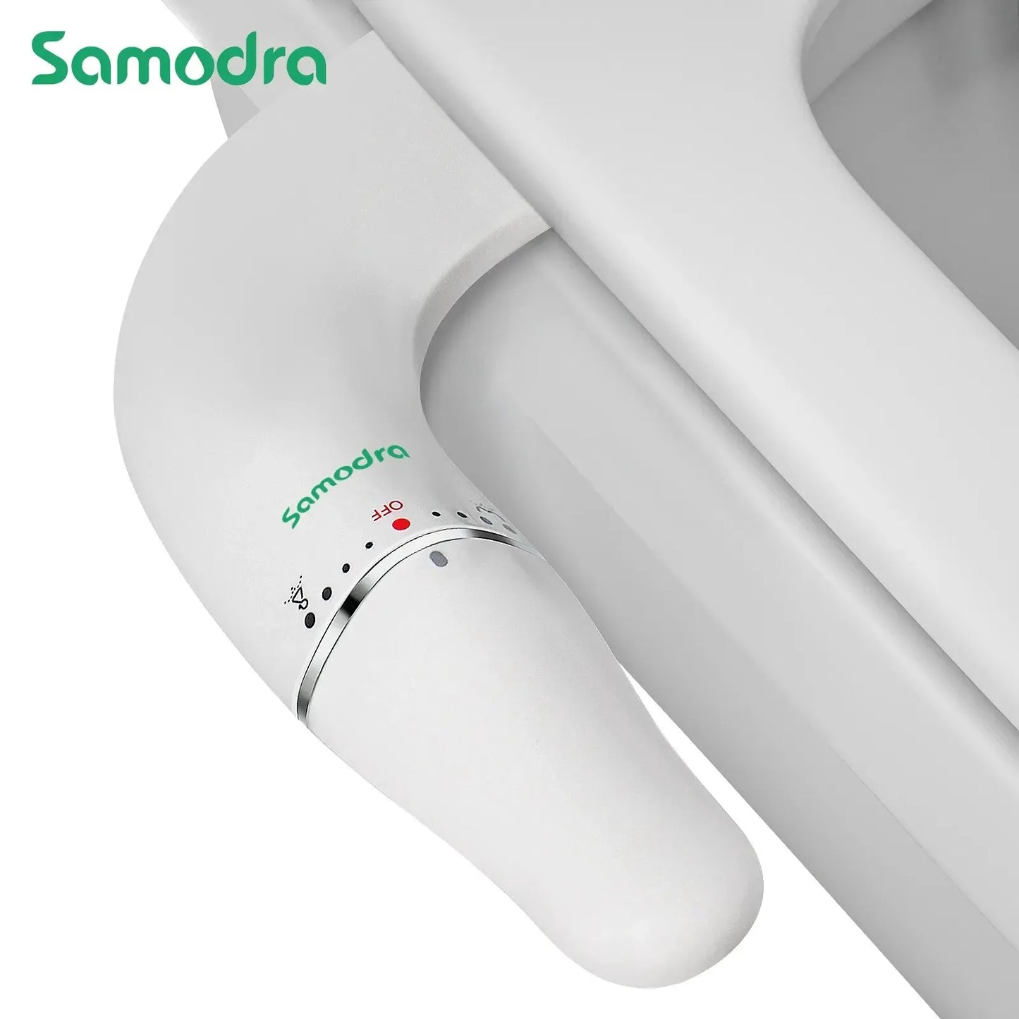 SAMODRA Ultra Slim Bidet Attachment for Toilet Seat - Dual Nozzle