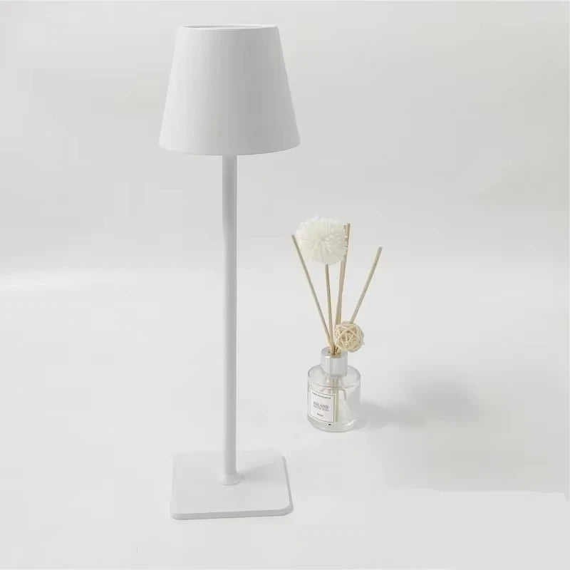 Rechargeable LED Table Lamp Touch Switch 3 Levels Dimmable Desk Lights Bar Club Dinner Creative Decorative Ambient Lighting