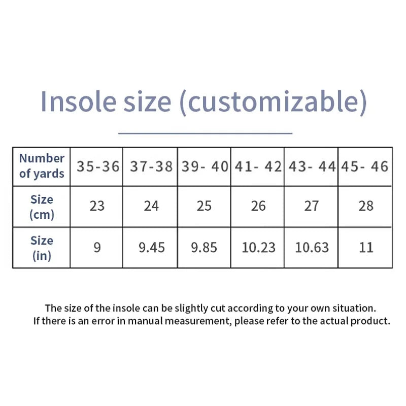 Sport Orthopedic Insoles – EVA Breathable Shock-Absorbing Shoe Inserts