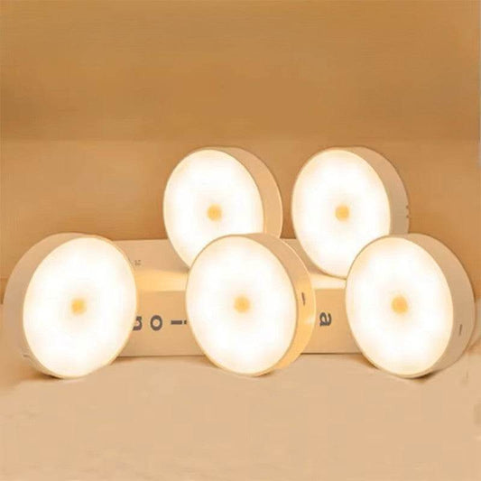 USB Rechargeable Motion Sensor LED Night Light - Wireless Lamp