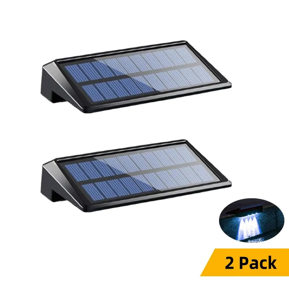 Outdoor Solar Wall Lights Waterproof Solar Fence Lights for Fence Post Yard Pathway