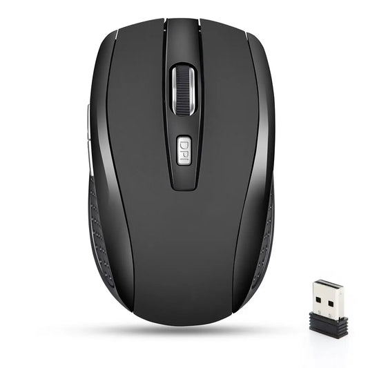 Wireless Silent Mouse - 2.4G Portable Mobile Optical Office PC Laptop MacBook Mouse