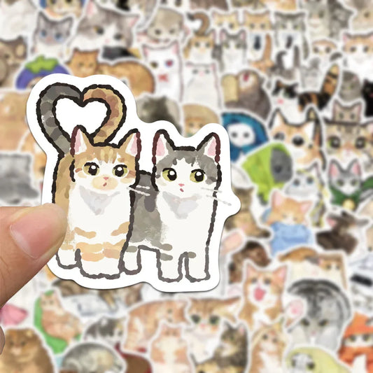 77pcs Cute/Kawaii Cat Stickers